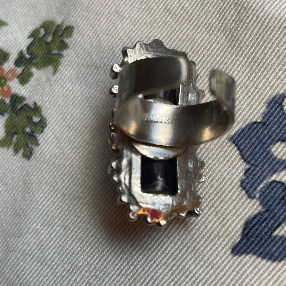 Purple Stone Statement Ring - image 2